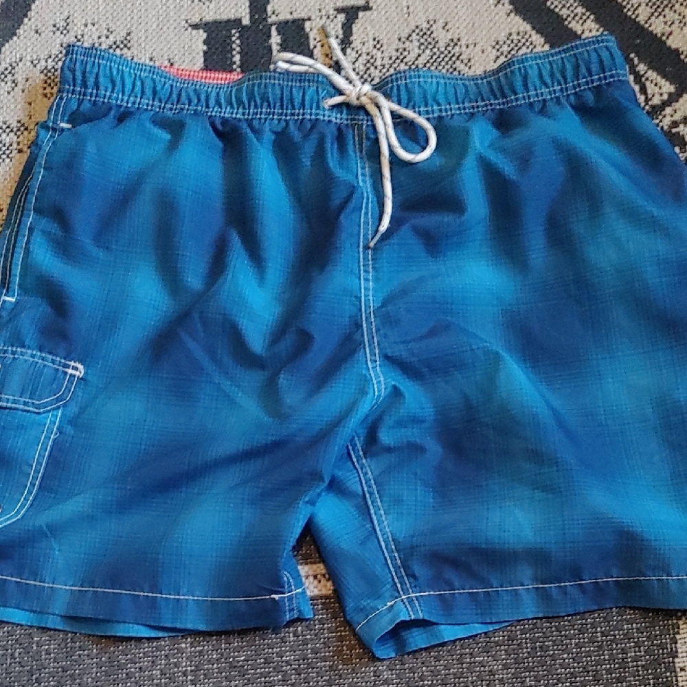 Men's Blue Swim Shorts Sz L